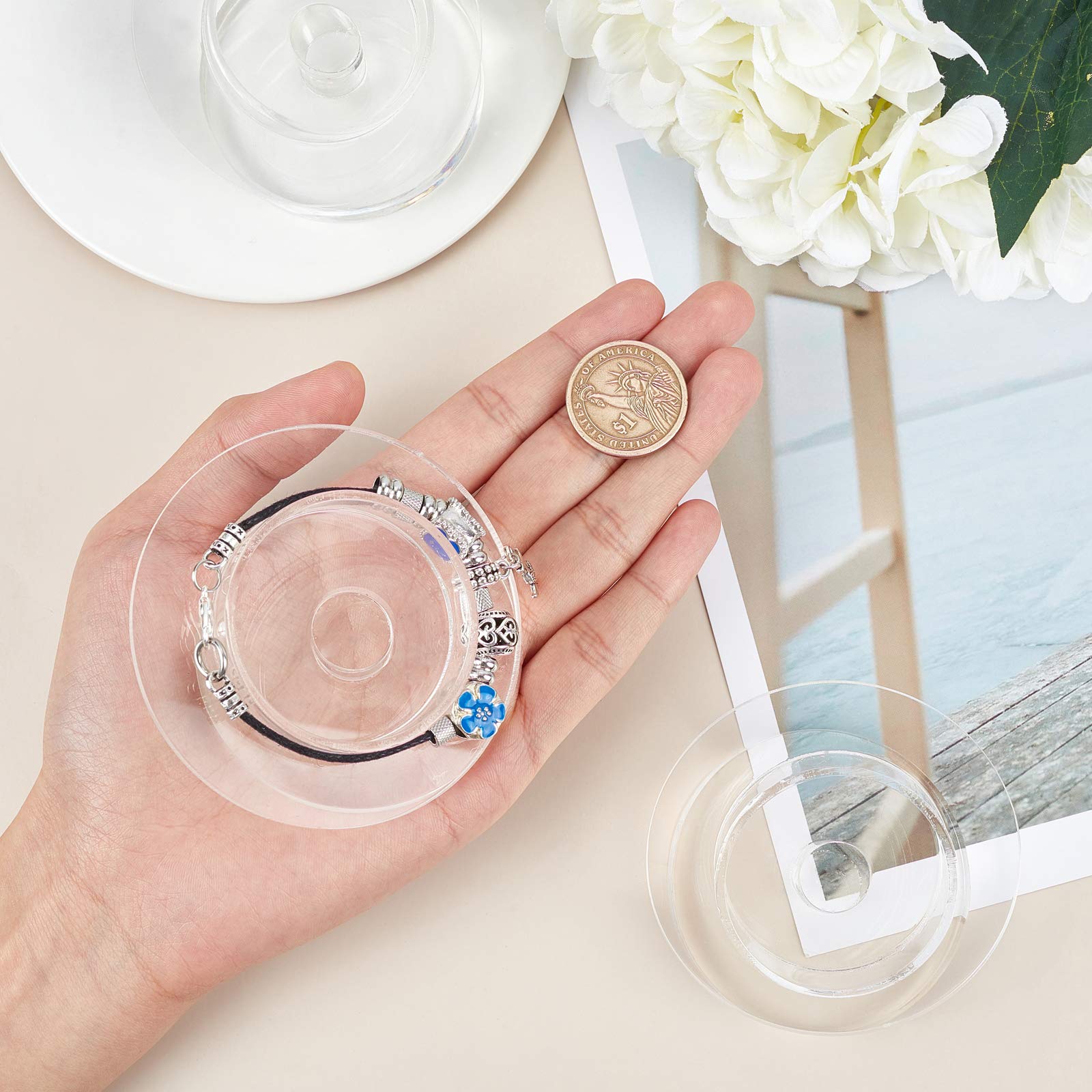 流行のアイテム - アクリルハンド 指輪収納 アクセサリースタンド